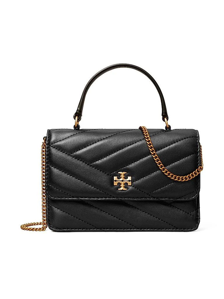 商品Tory Burch|Mini Kira Chevron Leather Top Handle Bag,价格¥3369,第1张图片
