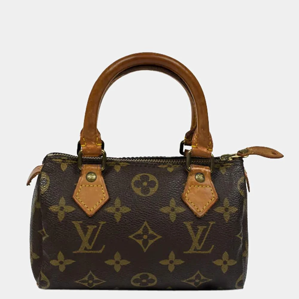 商品[二手商品] Louis Vuitton|Louis Vuitton Brown Monogram Canvas Nano Speedy Satchel Bag ,价格¥9299,第1张图片