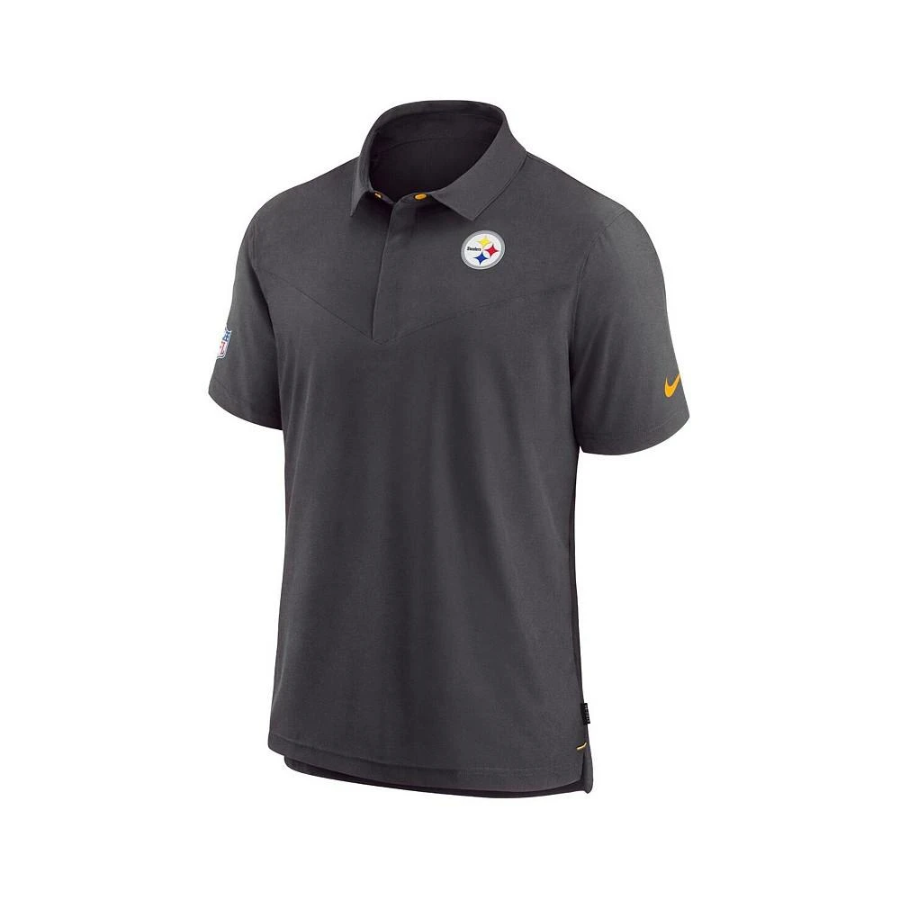 商品NIKE|Men's Black Pittsburgh Steelers Lockup Performance Polo Shirt,价格¥611,第2张图片详细描述