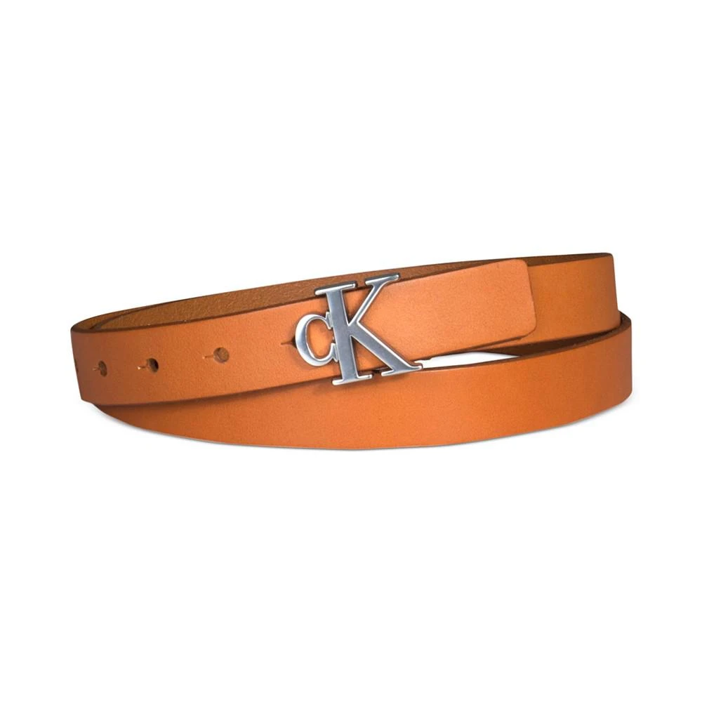 商品Calvin Klein|Women's CK Monogram Buckle Skinny Belt,价格¥270,第1张图片