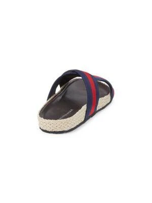 商品Saks Fifth Avenue|Frazer Webbing-Strap & Raffia Crossover Sandals,价格¥158,第3张图片详细描述