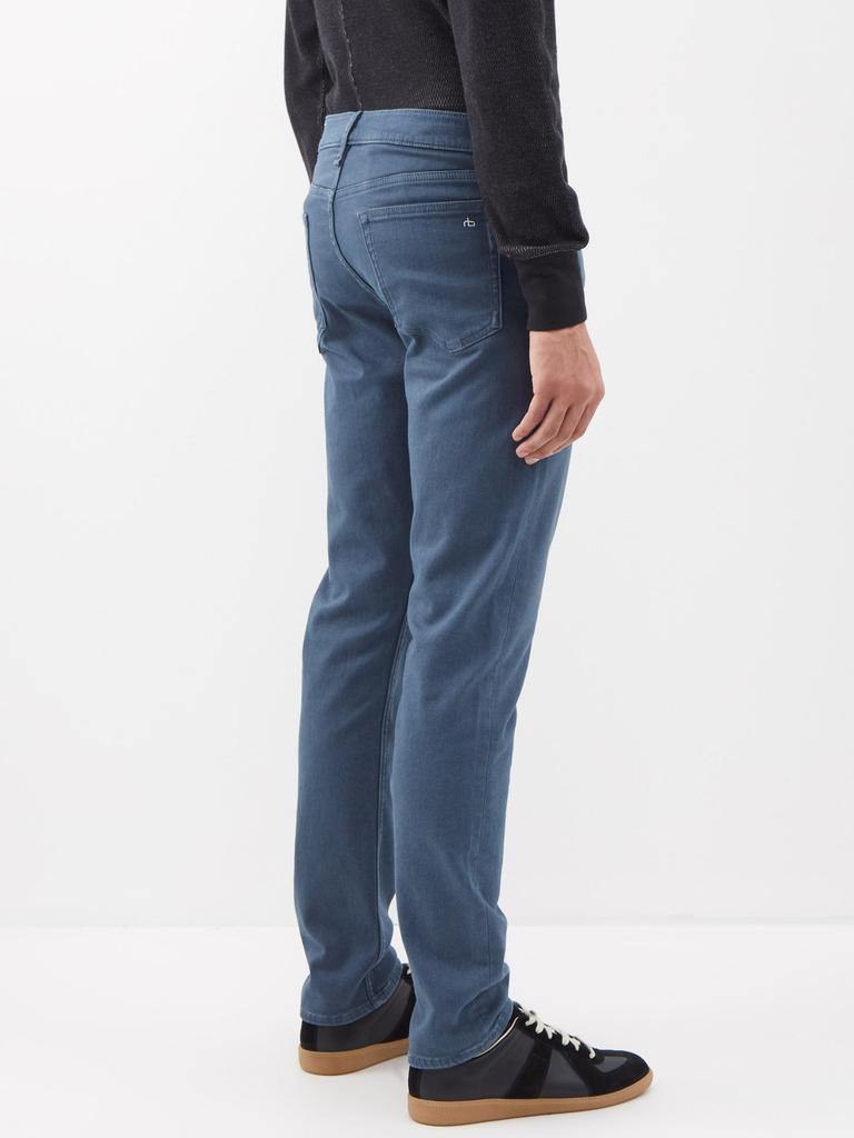 Fit 2 brushed cotton-blend slim-leg jeans商品第5张图片规格展示