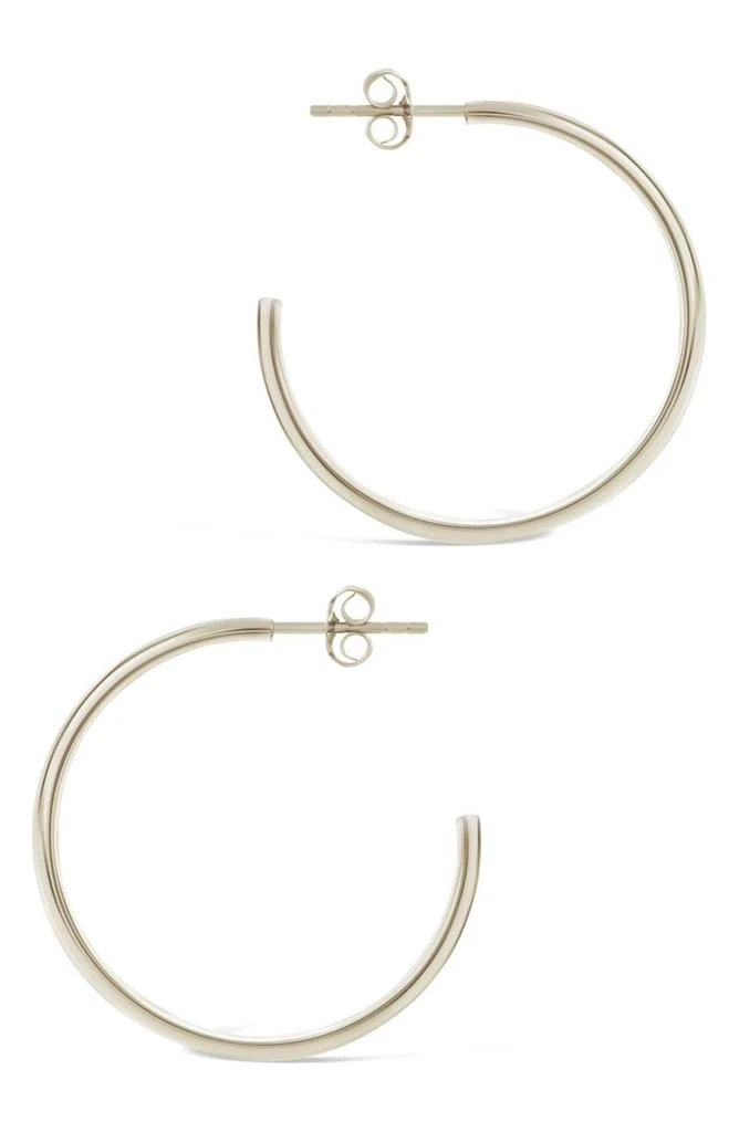 商品Sterling Forever|Everlee CZ Hoop Earrings,价格¥186,第2张图片详细描述