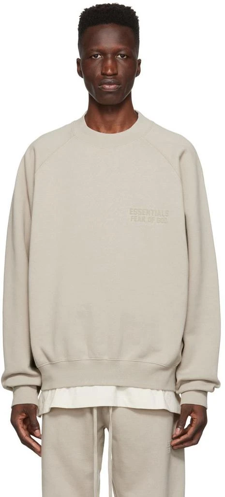 商品Essentials|Gray Crewneck Sweatshirt,价格¥630,第1张图片