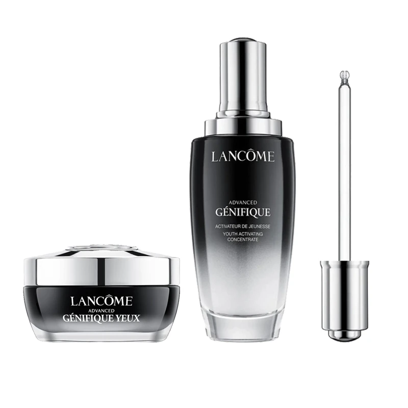 Lancome兰蔻小黑瓶发光眼霜15ml+小黑瓶修护精华100ml 套装组合 深层修护 商品