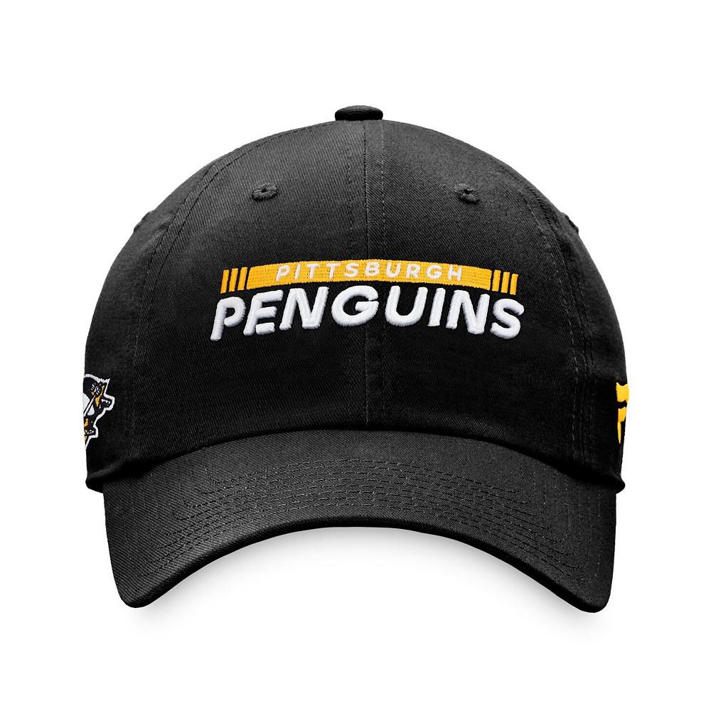 Men's Branded Black Pittsburgh Penguins Authentic Pro Rink Adjustable Hat商品第4张图片规格展示