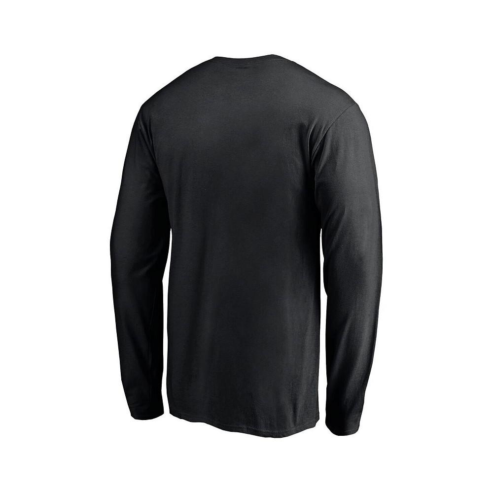 Men's Branded Black New York City FC 2021 MLS Cup Champions Standard Long Sleeve T-shirt商品第4张图片规格展示