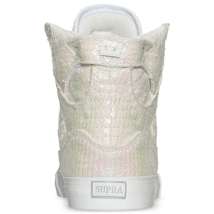 商品Supra|女童Supra Girls' Skytop Sequin High-Top Casual Sneakers from Finish Line,价格¥84,第5张图片详细描述