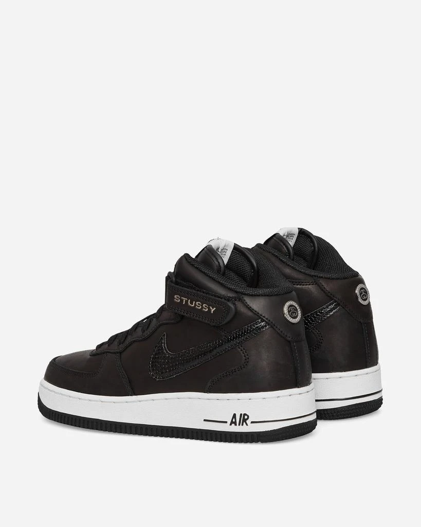 商品NIKE|Stüssy Air Force 1 Mid Sneakers Black,价格¥651,第4张图片详细描述