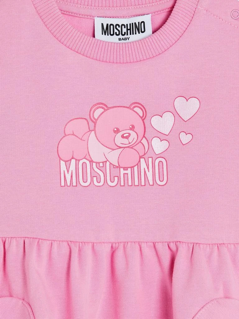 商品Moschino|Baby Girls Bear Logo Sweater Dress in Pink,价格¥1140,第3张图片详细描述