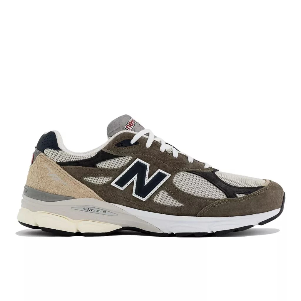 商品New Balance|男款 新百伦 990v3 休闲鞋 美产 绿棕色,价格¥1542,第1张图片