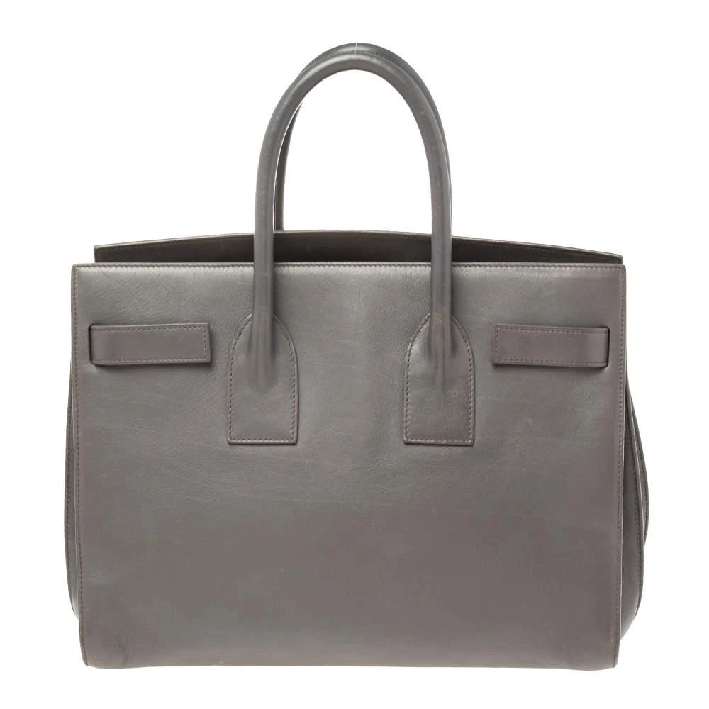 商品[二手商品] Yves Saint Laurent|Saint Laurent Grey Leather Small Classic Sac De Jour Tote,价格¥4331,第4张图片详细描述
