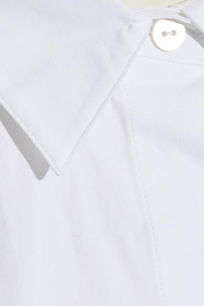 Cotton-blend poplin peplum shirt商品第4张图片规格展示