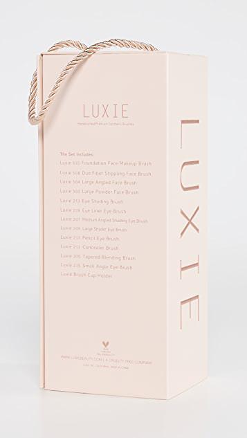 Luxie 标志性玫瑰金化妆刷套装商品第5张图片规格展示