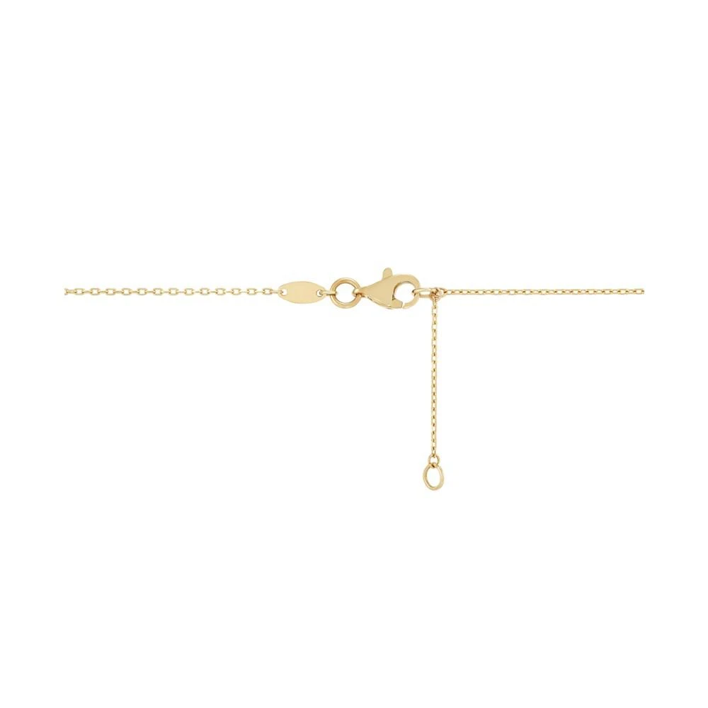 商品Macy's|Red Enamel Heart & Cut-Out LOVE Bar Pendant Necklace in 14k Gold, 17" + 1" extender,价格¥7531,第4张图片详细描述