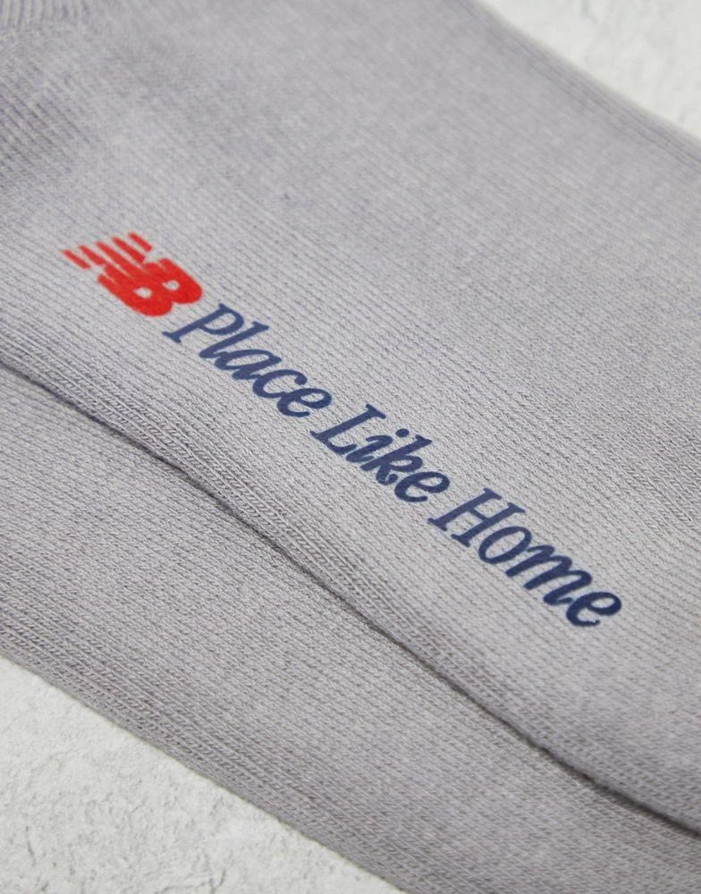 商品New Balance|New Balance NB Place like Home 3 pack crew socks in white, grey and khaki,价格¥146,第2张图片详细描述