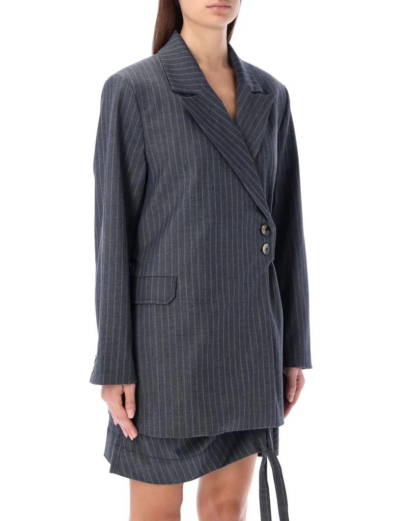 商品Ganni|Ganni Stripe Belt Blazer,价格¥1968,第2张图片详细描述