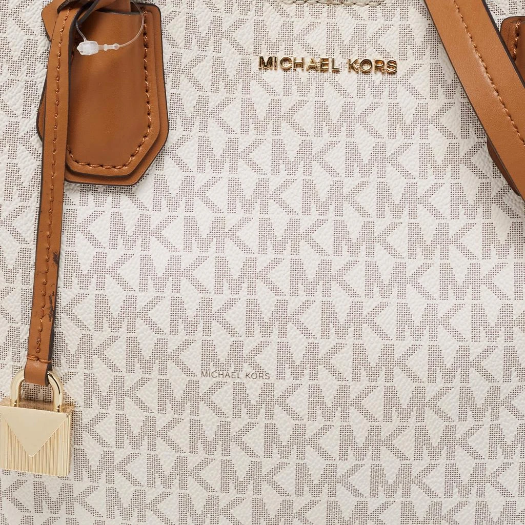 商品[二手商品] Michael Kors|Michael Kors Brown/Beige Signature Coated Canvas and Leather Mercer Gallery Satchel,价格¥1078,第5张图片详细描述