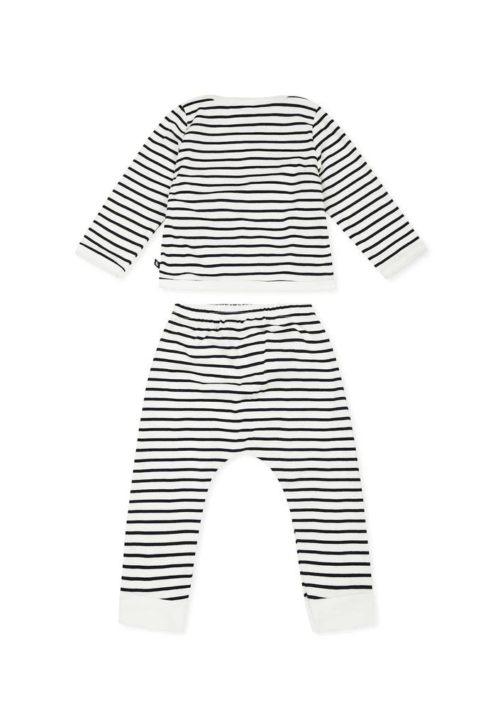 商品PETIT BATEAU|Multicolor Newborn Suit For Baby Boy With Sailboat,价格¥889,第3张图片详细描述
