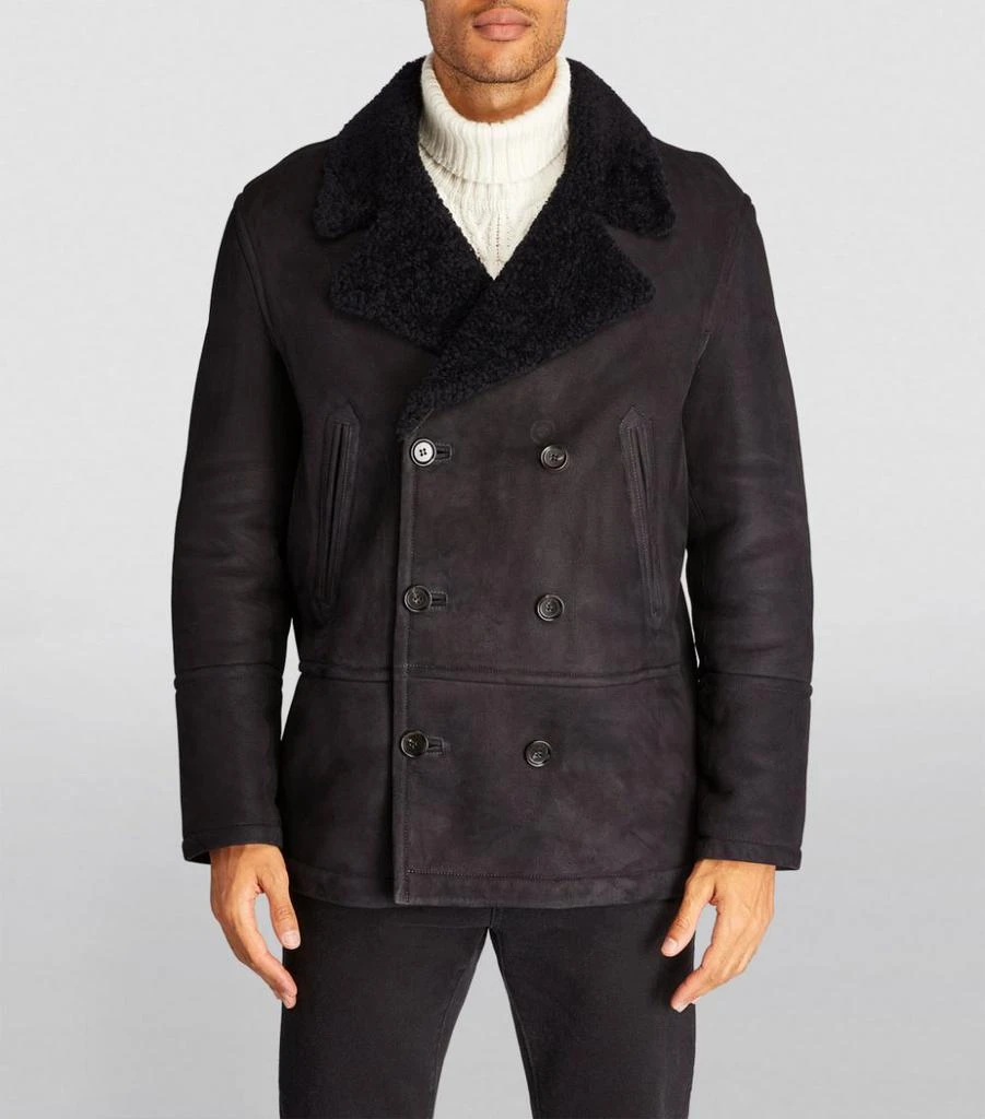 商品Yves Salomon|Sheepskin Double-Breasted Coat,价格¥26831,第3张图片详细描述