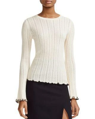 商品Maje|Mimosa Pointelle Sweater,价格¥983,第1张图片
