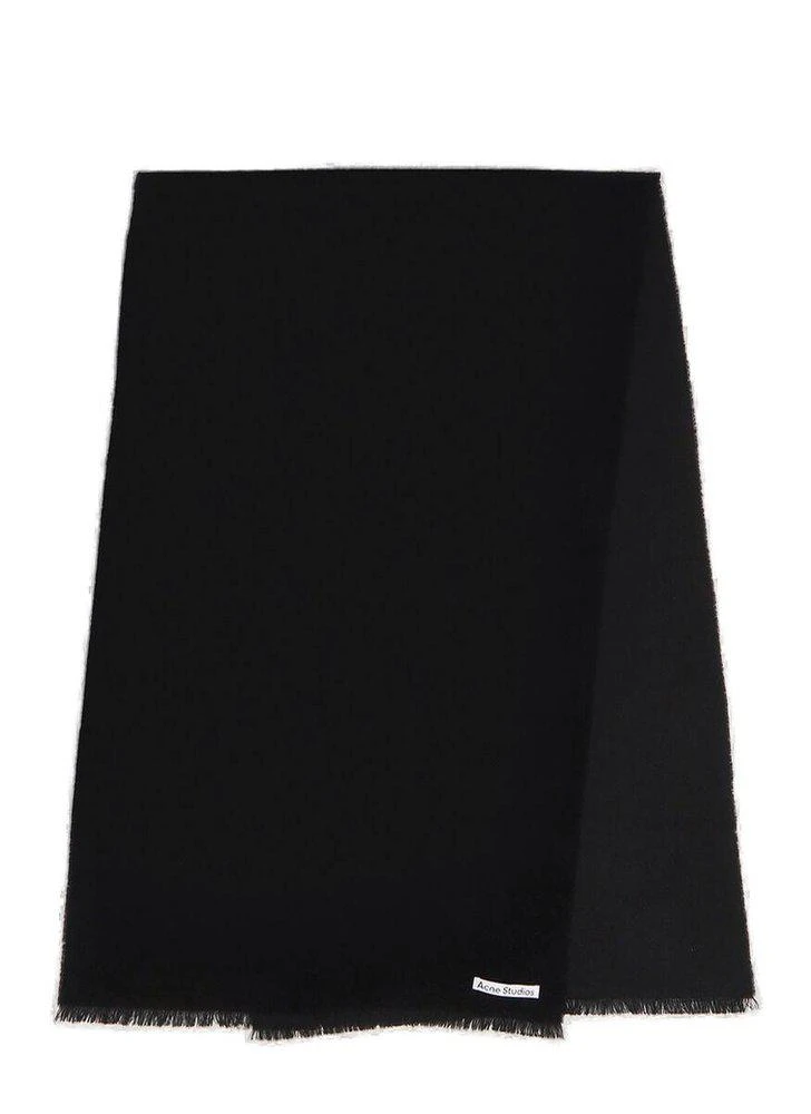 商品Acne Studios|Acne Studios Logo Patch Fringed Scarf,价格¥1253,第1张图片