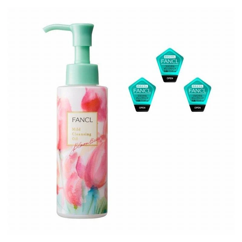 商品FANCL|日本直邮FANCL芳珂限定卸妆油套装高保湿（卸妆油120ml+3个洗颜粉）,价格¥245,第1张图片