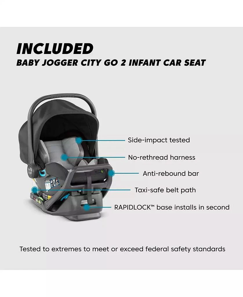 商品Baby Jogger|Baby City Mini GT2 + City GO 2 Travel System,价格¥5381,第2张图片详细描述