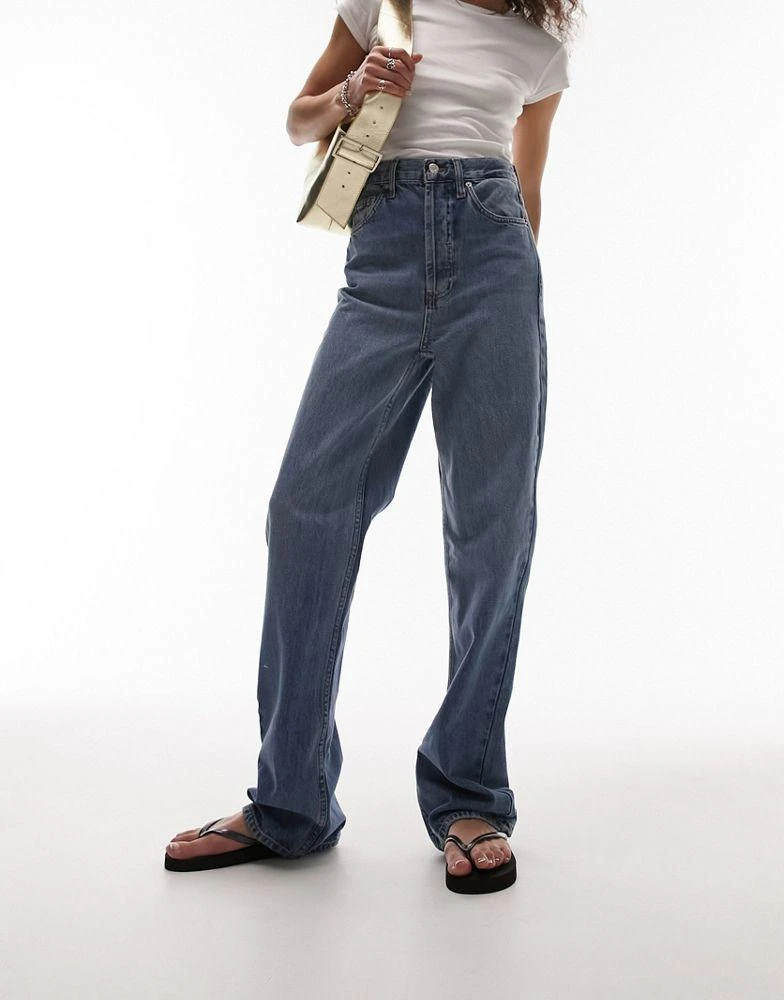 商品Topshop|Topshop Kort jeans in mid blue,价格¥441,第3张图片详细描述