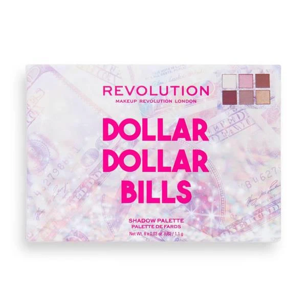 商品Lookfantastic|Makeup Revolution Power Shadow Palette - Dollar Dollar Bills,价格¥35,第2张图片详细描述