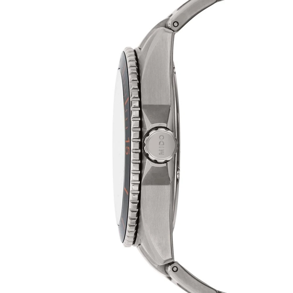 商品MIDO|Men's Swiss Automatic Ocean Star Captain V Titanium Bracelet Watch 42.5mm,价格¥8169,第2张图片详细描述