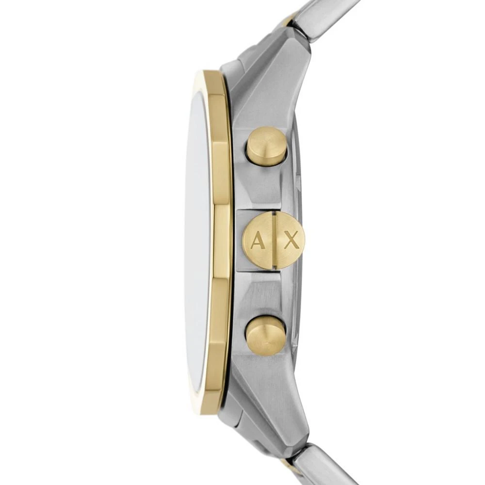 商品Armani Exchange|Men's Quartz Chronograph Multi Stainless Steel Watch 44mm Set, 2 Pieces,价格¥1266,第2张图片详细描述