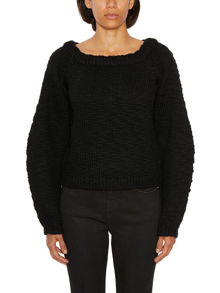 商品Helmut Lang|Helmut Lang Boat-Neck Long-Sleeved Sweater,价格¥2917,第1张图片