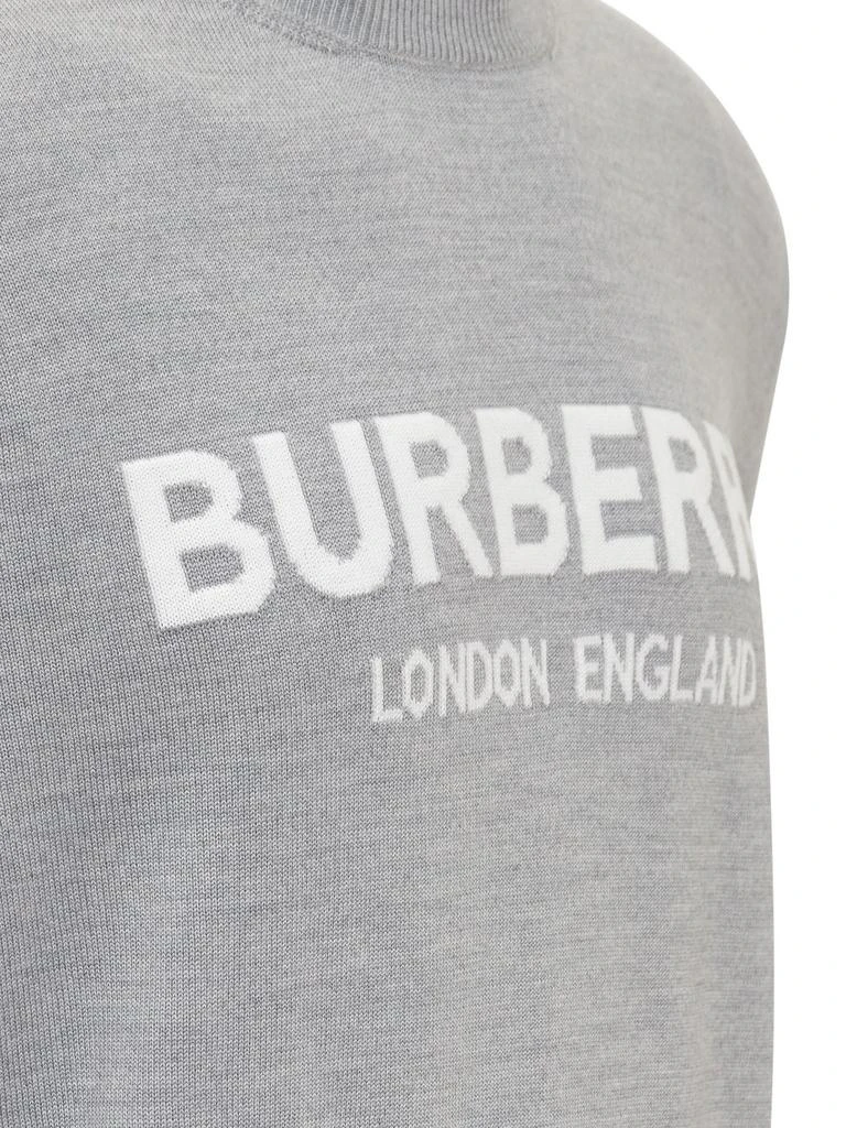 商品Burberry|Burberry Logo Intarsia Crewneck Knitted Jumper,价格¥4488,第4张图片详细描述