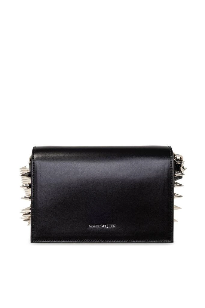 商品Alexander McQueen|Alexander McQueen The Biker Foldover Small Crossbody Bag,价格¥6378,第2张图片详细描述