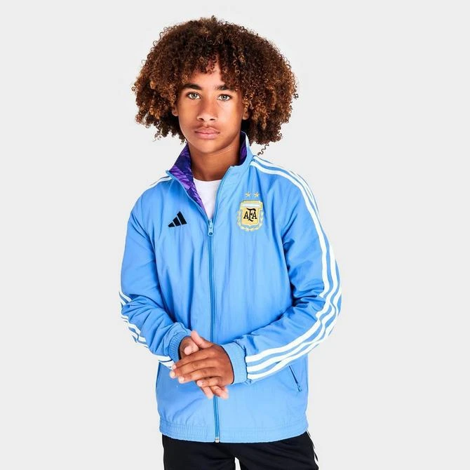 商品Adidas|Kids' adidas Argentina National Team Anthem Reversible Jacket,价格¥556,第3张图片详细描述