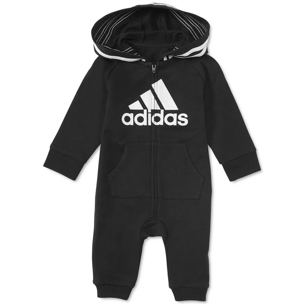 商品Adidas|Baby Boys or Baby Girls Logo Full Zip Hooded Coverall,价格¥268,第1张图片