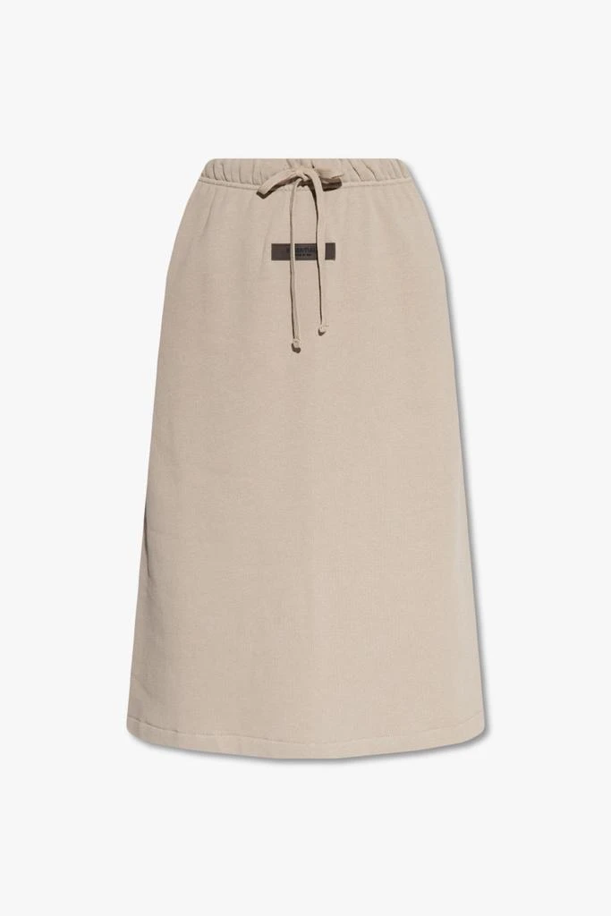 商品Essentials|Fear Of God Essentials Logo Patch Drawstring Midi Skirt,价格¥719,第1张图片