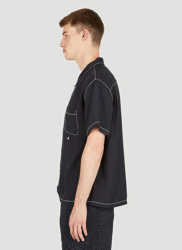 商品STUSSY|Contrast Pick Stitched Shirt in Black,价格¥609,第3张图片详细描述