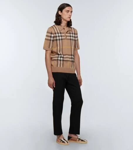 商品Burberry|House Check帆布草编鞋,价格¥3825,第2张图片详细描述