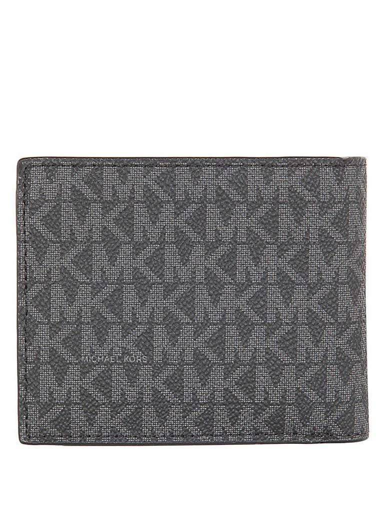 商品Michael Kors|Michael Kors Greyson Logo Lettering Bi-Fold Wallet,价格¥829,第2张图片详细描述