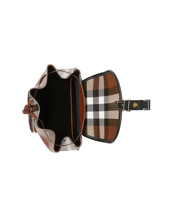 商品Burberry|Check and Leather Backpack,价格¥14581,第2张图片详细描述