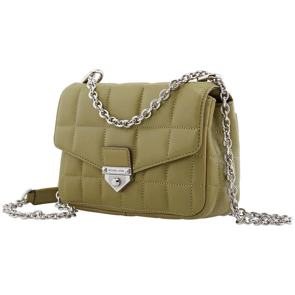 商品Michael Kors|Ladies SoHo Small Quilted Leather Shoulder Bag - Olive,价格¥1635,第1张图片