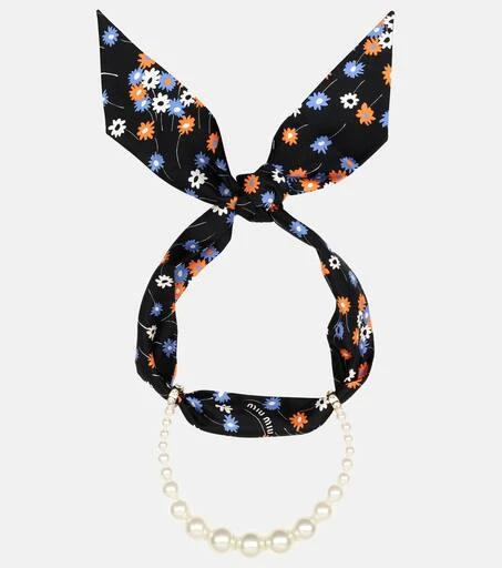 商品Miu Miu|Faux-pearl scarf necklace,价格¥5195,第5张图片详细描述