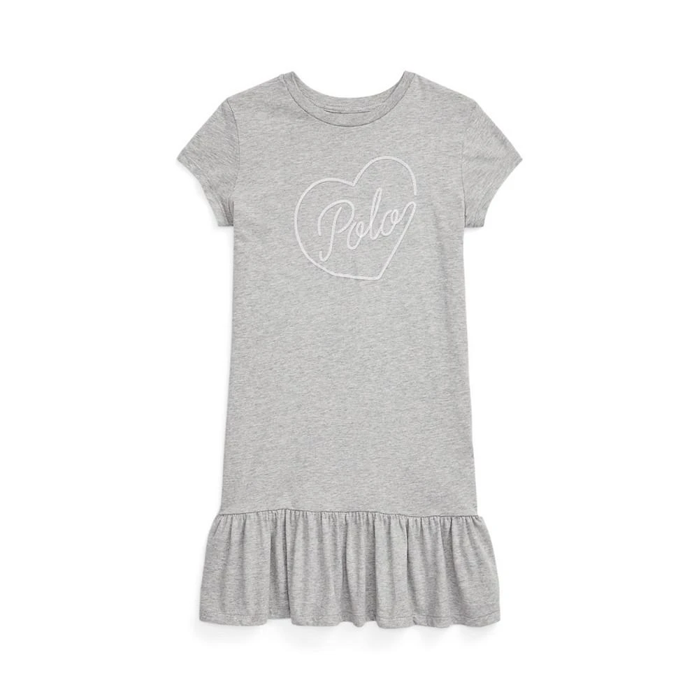 商品Ralph Lauren|Big Girls Logo Jersey T-shirt Dress,价格¥263,第1张图片