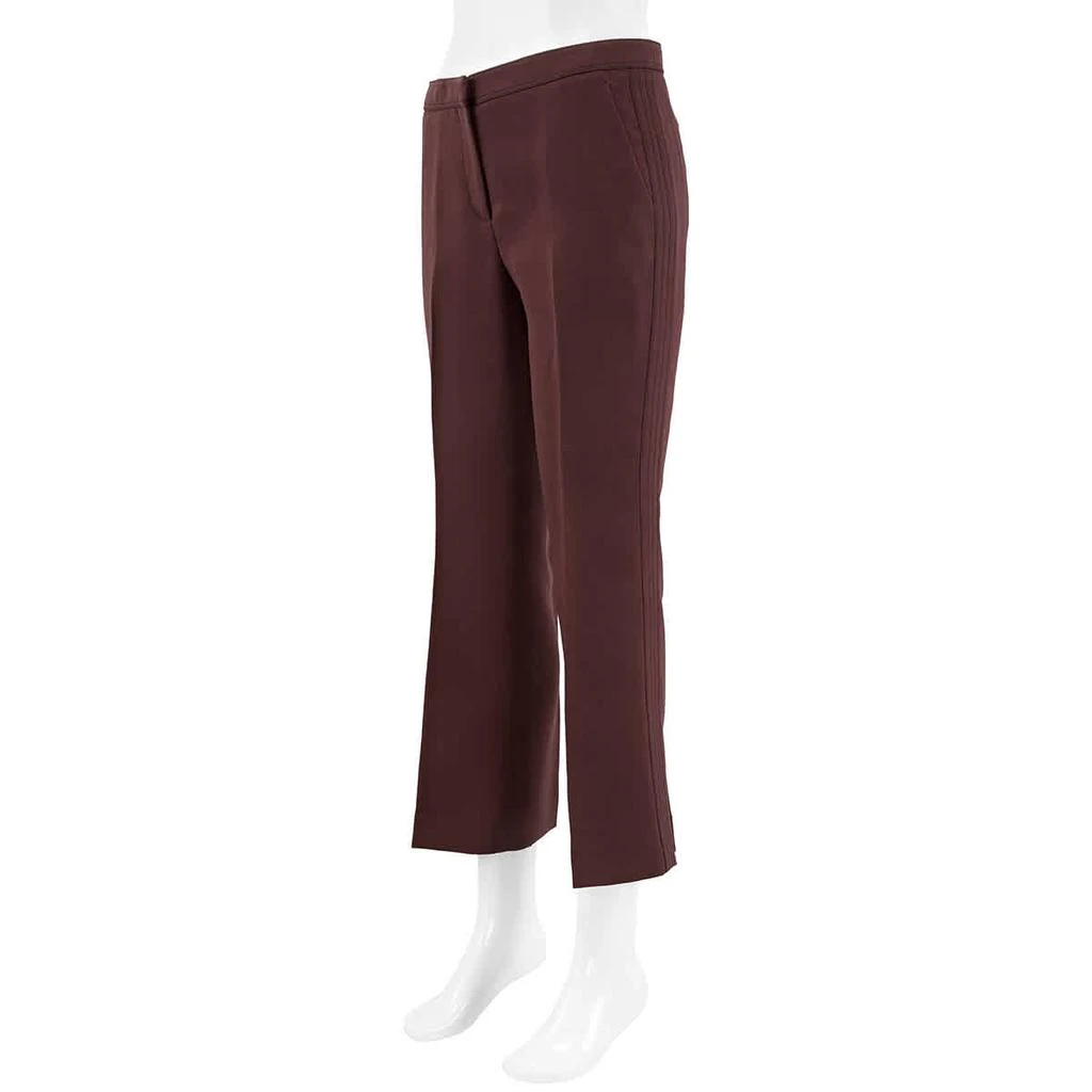 商品Burberry|Burberry Deep Burgundy Wool Silk Cropped Trouser, Waist Size 34,价格¥1116,第2张图片详细描述