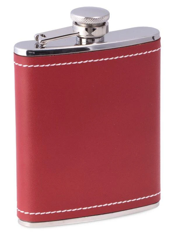 商品Bey-Berk|Stainless Steel & Leather Flask,价格¥277,第1张图片