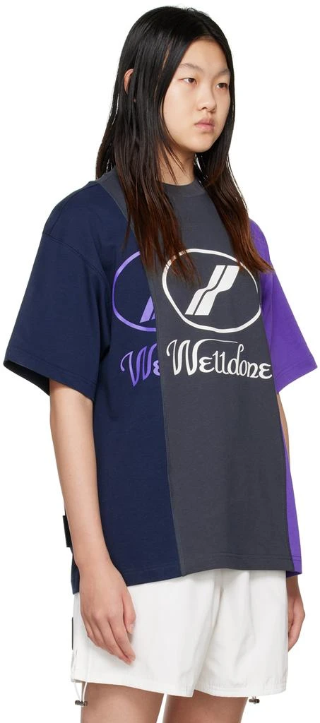 商品We11done|Gray & Purple Remake T-Shirt,价格¥740,第2张图片详细描述