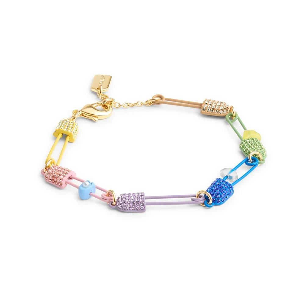 商品Coach|Faux Stone Signature Safety Pin Bracelet,价格¥936,第3张图片详细描述