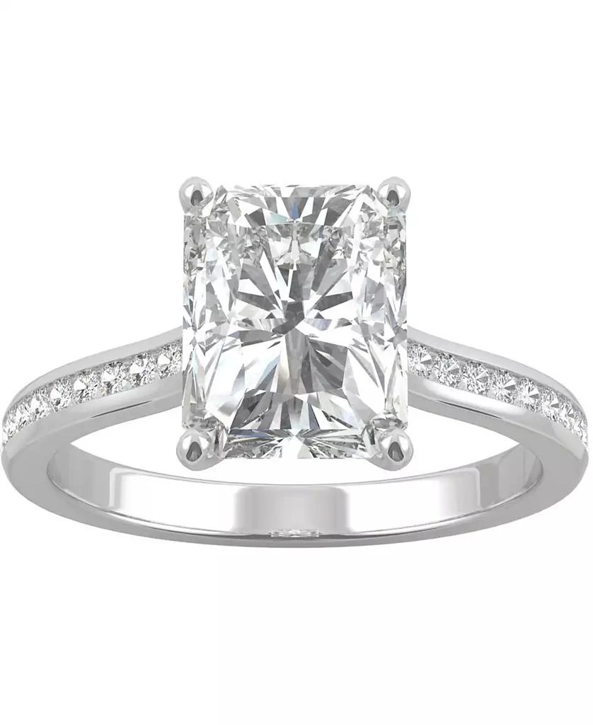 商品Charles & Colvard|Moissanite Radiant Engagement Ring (2-7/8 ct. t.w. DEW) in 14k White Gold,价格¥12111,第1张图片